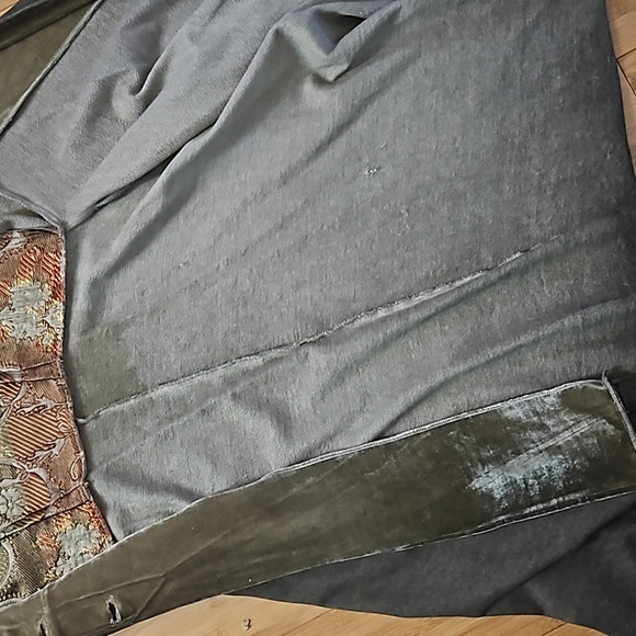 Aratta silent velvet gold brigade swing coat jacket dress - Picture 12 of 13